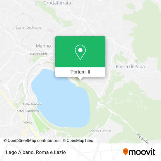 Mappa Lago Albano