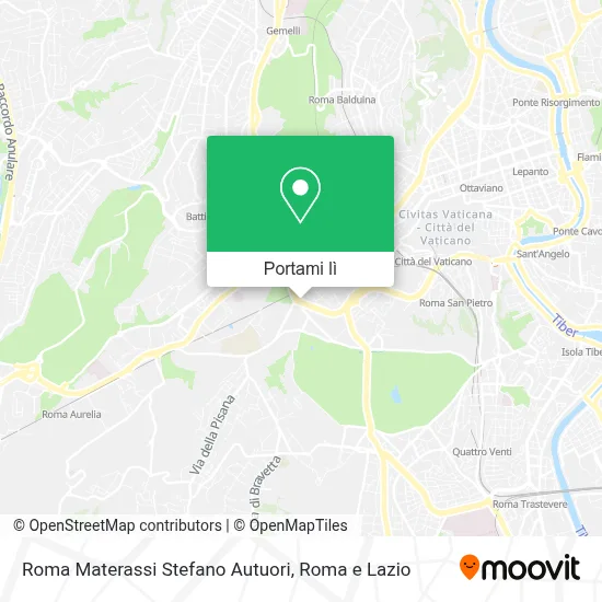 Mappa Roma Materassi Stefano Autuori