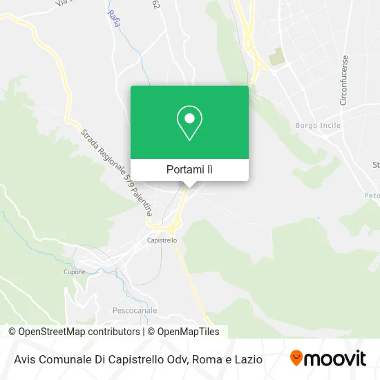Mappa Avis Comunale Di Capistrello Odv