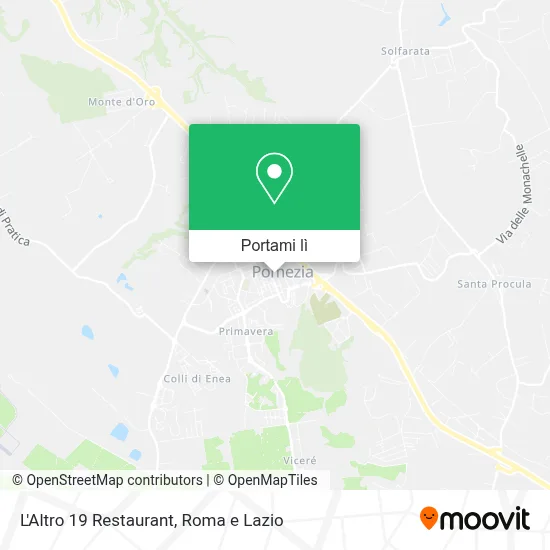 Mappa L'Altro 19 Restaurant