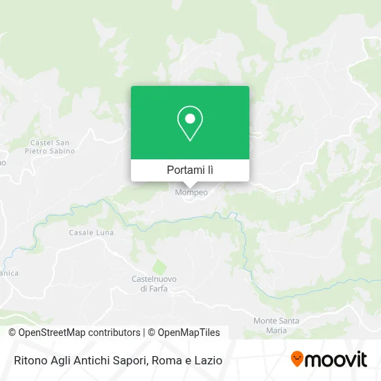 Mappa Ritono Agli Antichi Sapori