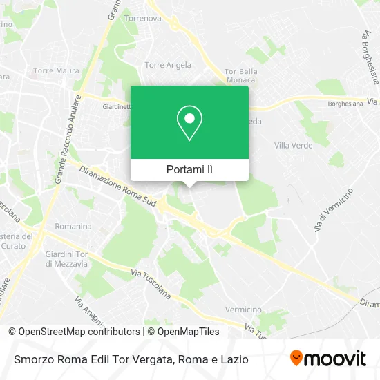 Mappa Smorzo Roma Edil Tor Vergata
