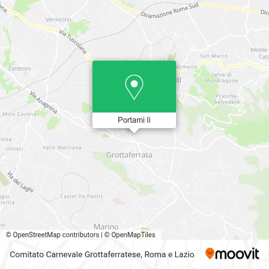 Mappa Comitato Carnevale Grottaferratese