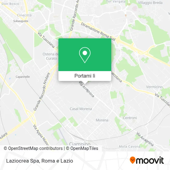 Mappa Laziocrea Spa