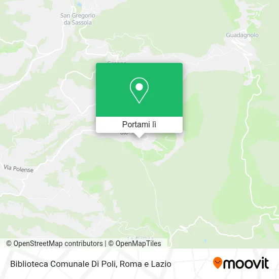 Mappa Biblioteca Comunale Di Poli