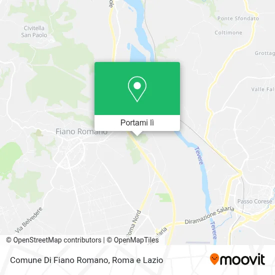 Mappa Comune Di Fiano Romano