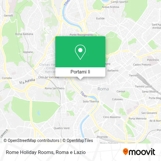 Mappa Rome Holiday Rooms