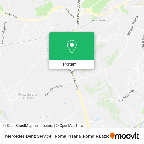 Mappa Mercedes-Benz Service | Roma Pisana