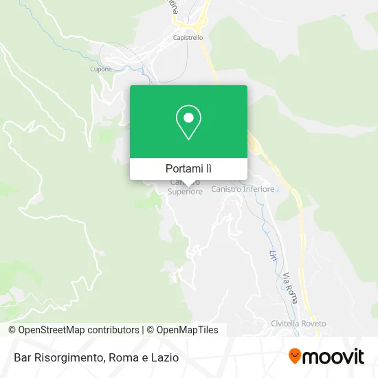 Mappa Bar Risorgimento