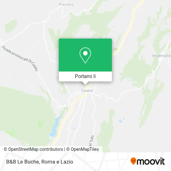 Mappa B&B Le Buche