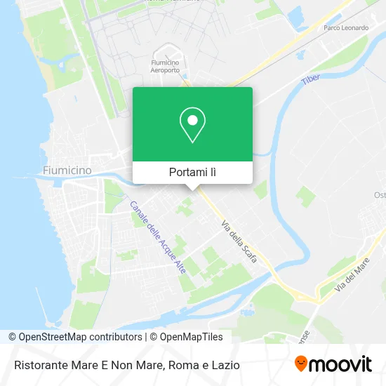Mappa Ristorante Mare E Non Mare