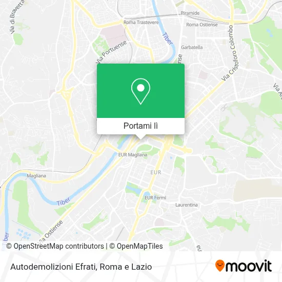 Mappa Autodemolizioni Efrati