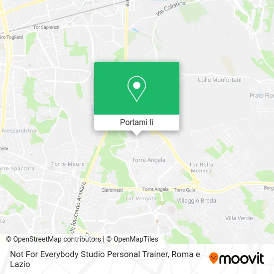Mappa Not For Everybody Studio Personal Trainer