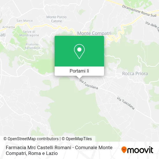 Mappa Farmacia Mrc Castelli Romani - Comunale Monte Compatri