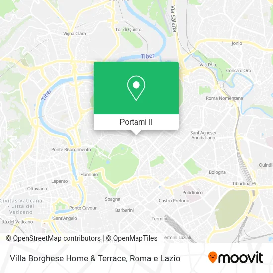 Mappa Villa Borghese Home & Terrace