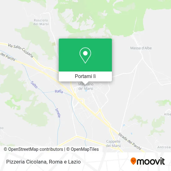 Mappa Pizzeria Cicolana