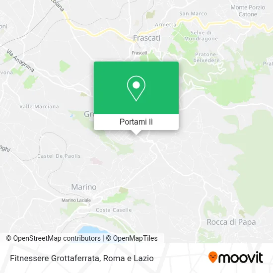 Mappa Fitnessere Grottaferrata