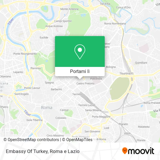 Mappa Embassy Of Turkey