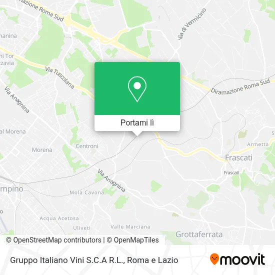 Mappa Gruppo Italiano Vini S.C.A R.L.