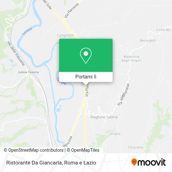 Mappa Ristorante Da Giancarla