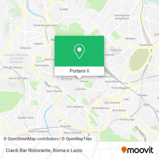 Mappa Ciardi Bar Ristorante
