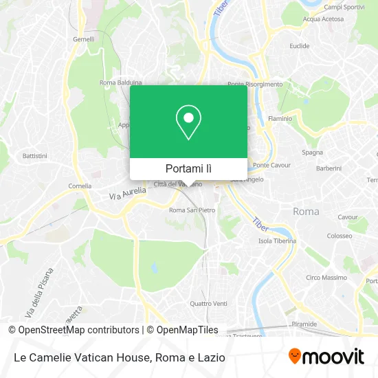 Mappa Le Camelie Vatican House