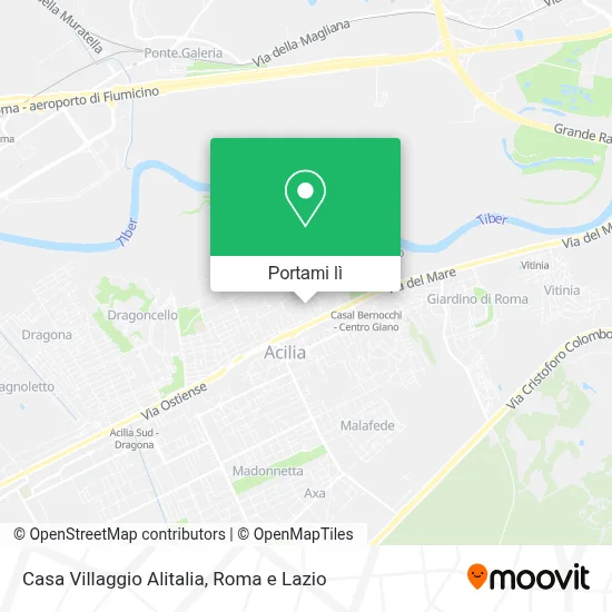 Mappa Casa Villaggio Alitalia