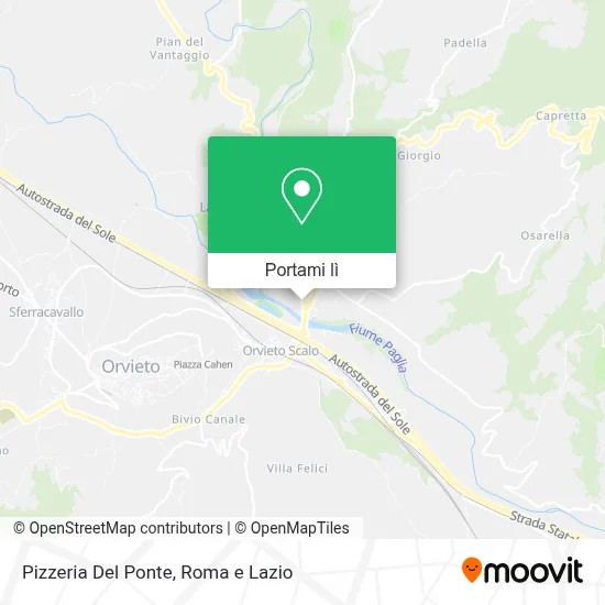 Mappa Pizzeria Del Ponte