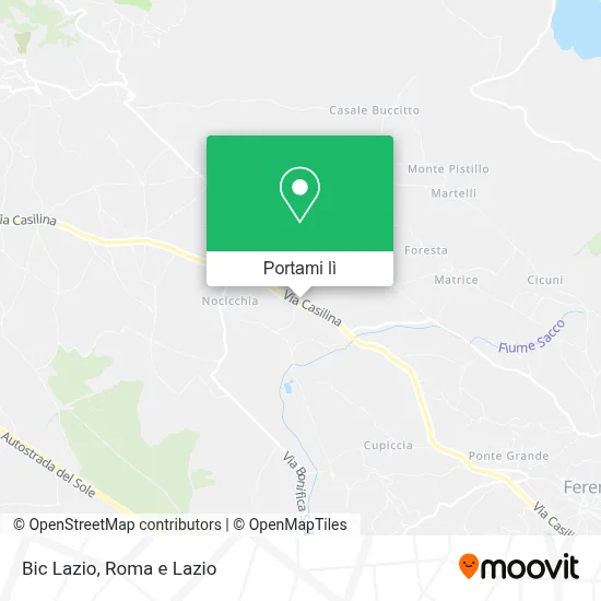 Mappa Bic Lazio