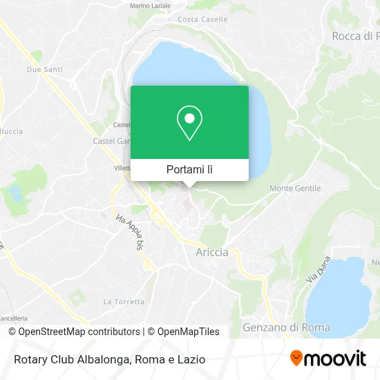 Mappa Rotary Club Albalonga