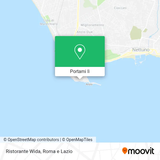 Mappa Ristorante Wida