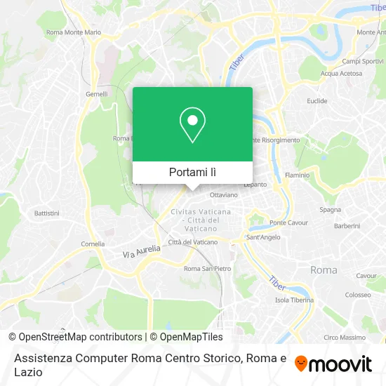 Mappa Assistenza Computer Roma Centro Storico