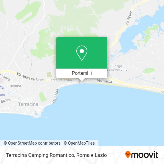 Mappa Terracina Camping Romantico
