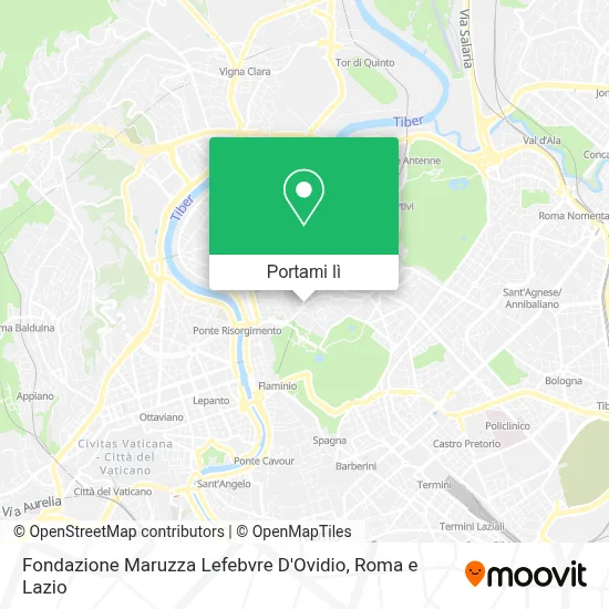 Mappa Fondazione Maruzza Lefebvre D'Ovidio