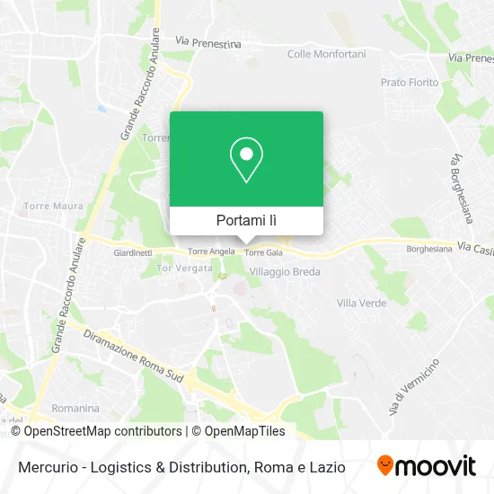 Mappa Mercurio - Logistics & Distribution