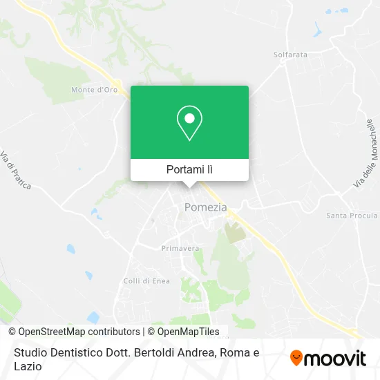 Mappa Studio Dentistico Dott. Bertoldi Andrea