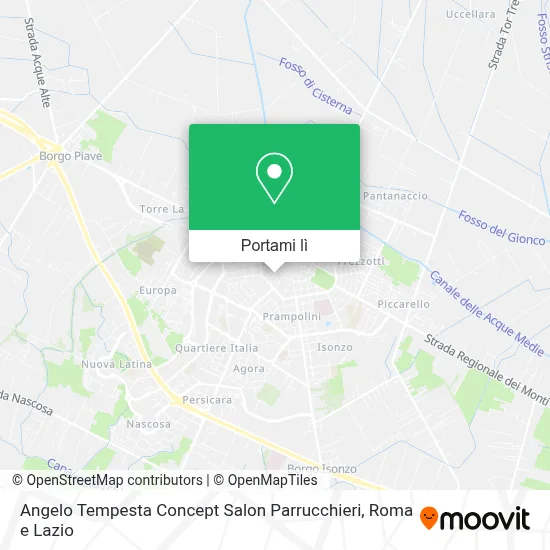 Mappa Angelo Tempesta Concept Salon Parrucchieri
