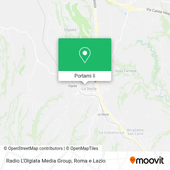 Mappa Radio L'Olgiata Media Group