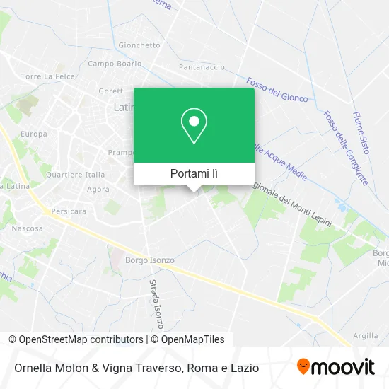 Mappa Ornella Molon & Vigna Traverso