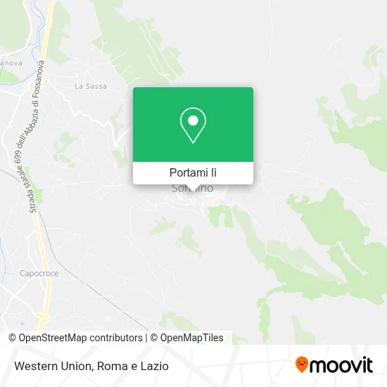 Mappa Western Union