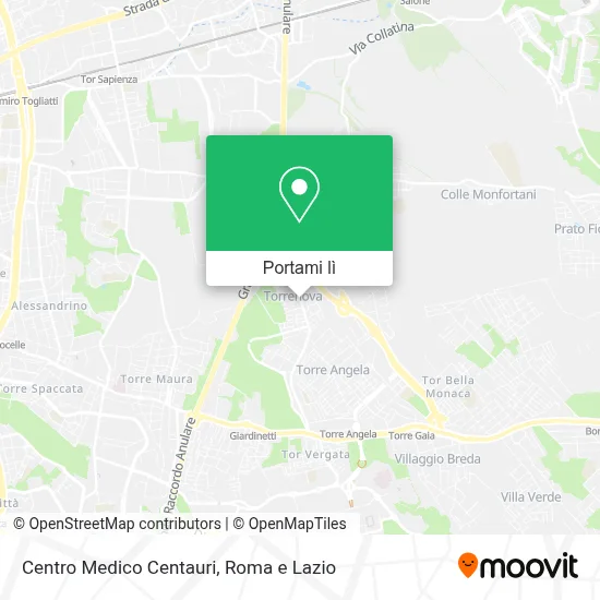 Mappa Centro Medico Centauri