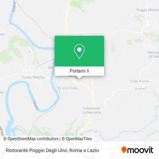 Mappa Ristorante Poggio Degli Ulivi