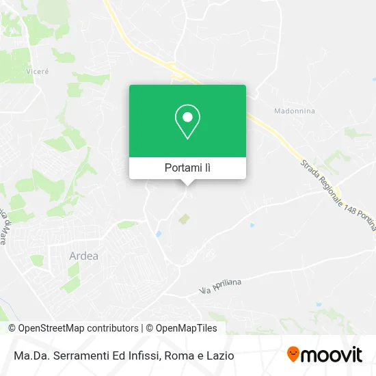 Mappa Ma.Da. Serramenti Ed Infissi