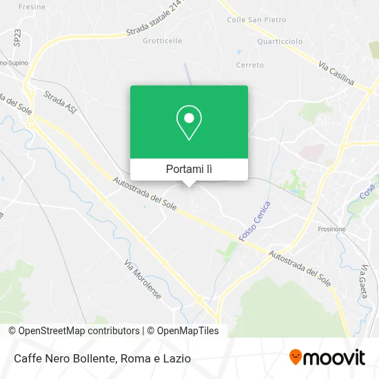 Mappa Caffe Nero Bollente