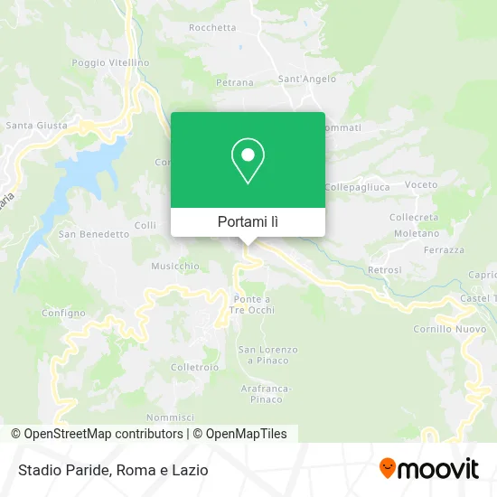 Mappa Stadio Paride