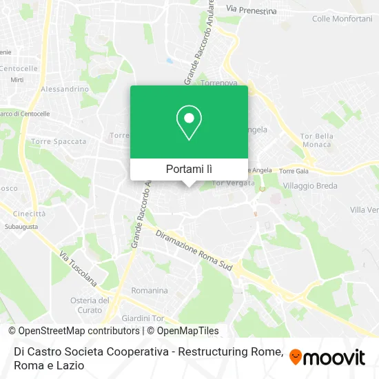 Mappa Di Castro Societa Cooperativa - Restructuring Rome