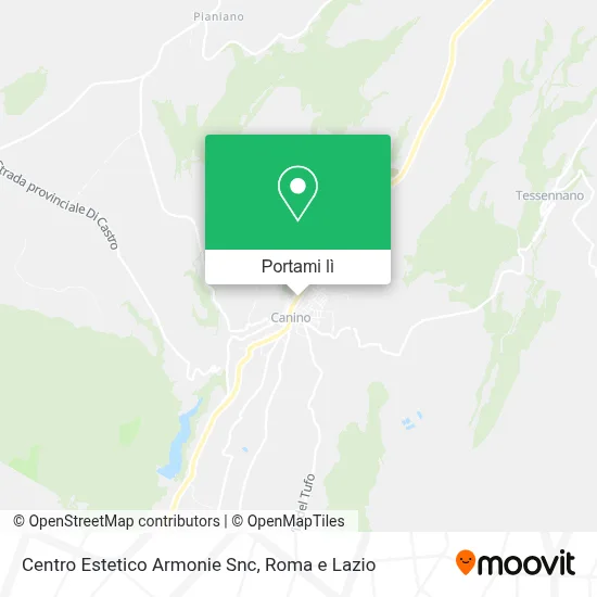 Mappa Centro Estetico Armonie Snc