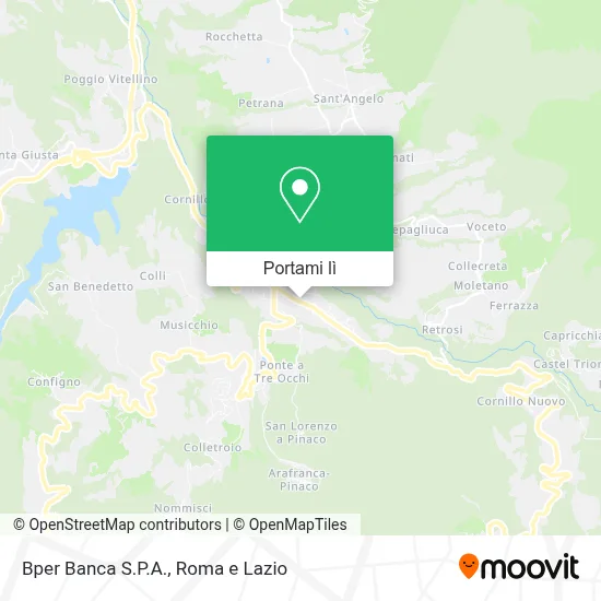Mappa Bper Banca S.P.A.