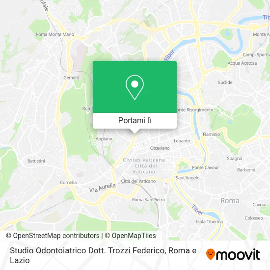 Mappa Studio Odontoiatrico Dott. Trozzi Federico