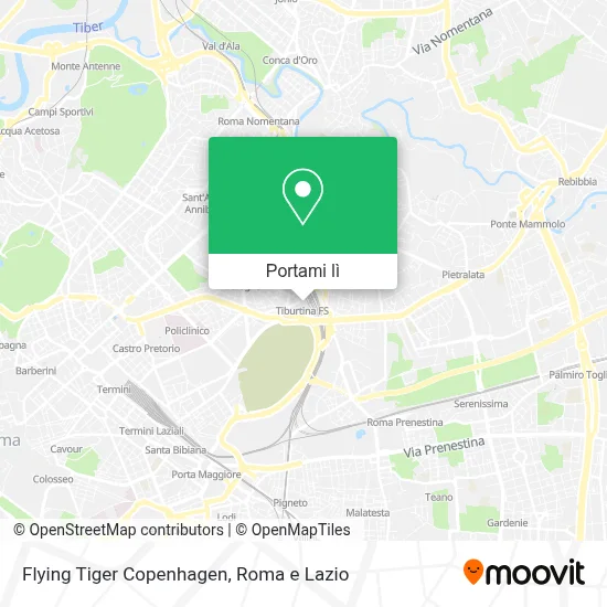Mappa Flying Tiger Copenhagen